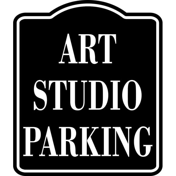 Atm Inside Left Arrow BLACK SIGN Aluminum Composite Sign, 8.5"x10"
