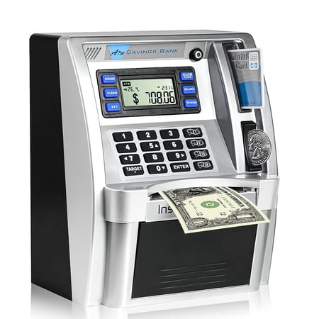 Atm Piggy For - Talking Electronic Money With Debit Cards & Digital Counter Real