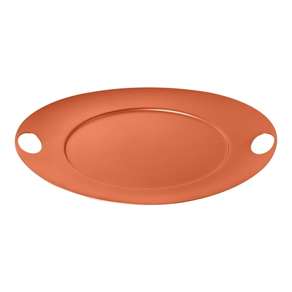 Atmosfera Tray - Saturno - 0.19"H x 12.5"W x 13.5"D - Materic Rust