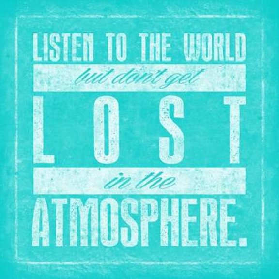 Atmosphere Teal Poster Print by OnRei OnReiONSQ026A2