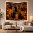 thumbnail image 1 of Atmospheric Curious Kittens with Bright Amber Eyes Glowing, Playful Vintage for Cat Lovers, Animal Wall Decor, Halloween Gift, Tapestry Wall Hanging for Bedroom and Dorm, 1 of 7