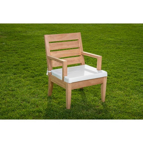 Atnas Arm / Captain Solo / Single Dining Chair Outdoor Patio Grade-A Teak Wood WholesaleTeak #WMDCARAT