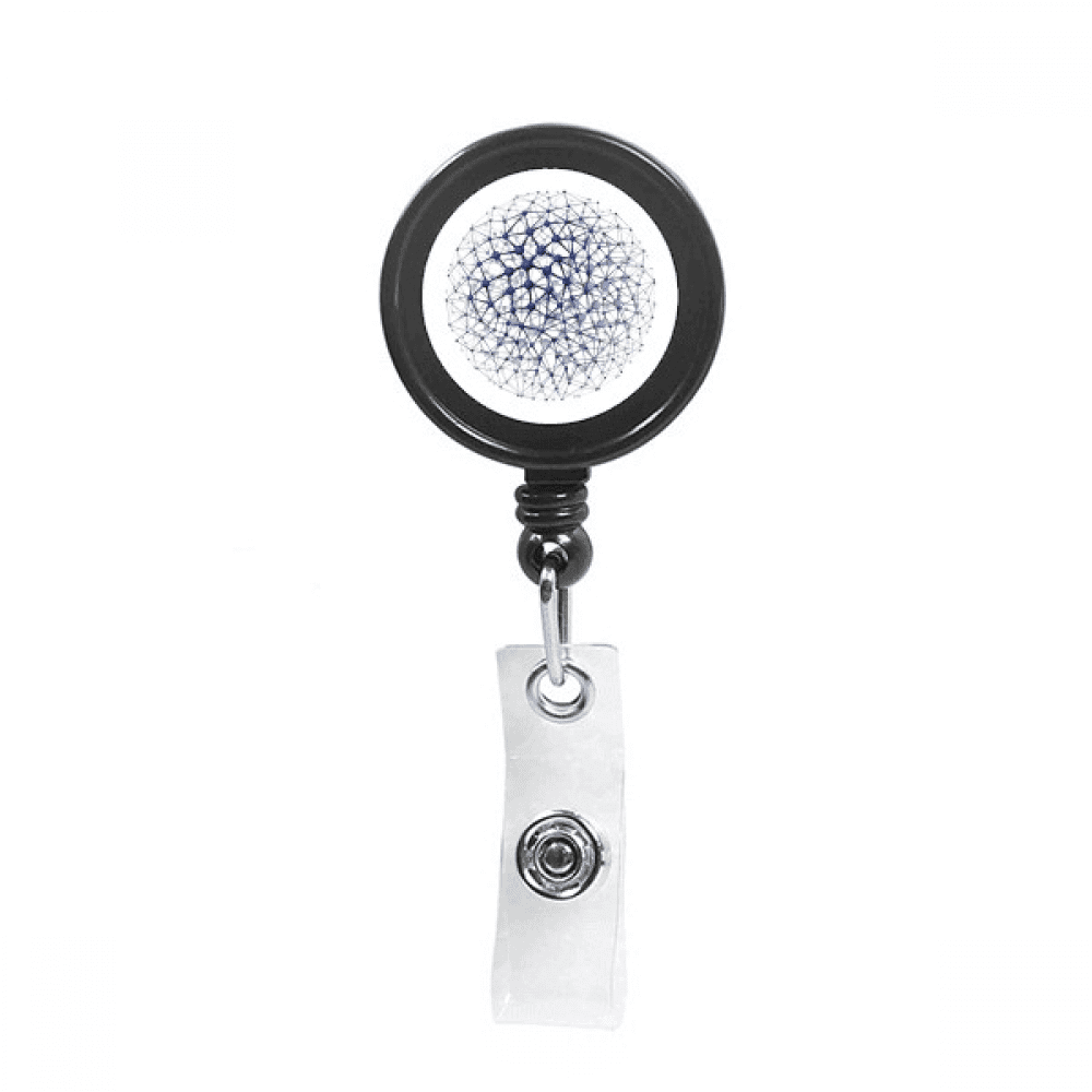 Atoc Structure Physical Illustration Retractable Keychain Badge Holder ID Badge
