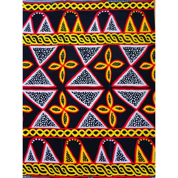 Atoghu Toghu African Fabric by The Yard, Cotton Ankara, Mud Cloth Print, Ndop, Bamileke, Bamenda, Cameroon Traditional Wedding Clothing, Decor, Upholstery, Quilting, Craft, Sewing