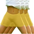 thumbnail image 1 of Atogsazn 3PC Summer Biker Shorts for Children Kids Girls Elasyic Waist Leggings Short Pants Casual Soft Shorts A-Yellow 10 Years, 1 of 5