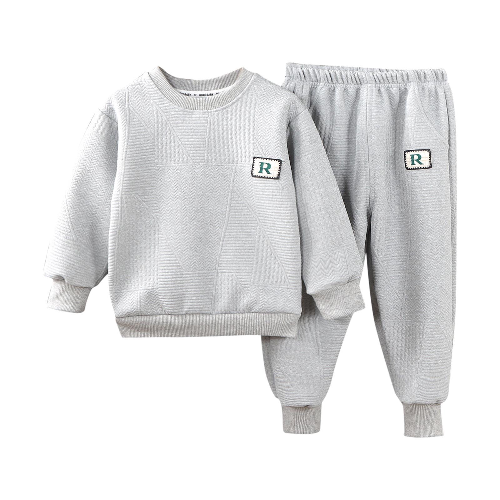 Atogsazn Baby Boys Clothes Set Toddler Fleece Long Sleeve Sweatshirt ...