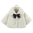 thumbnail image 1 of Atogsazn Baby Girl's Fleece Jacket Toddler Fuzzy Long Sleeve Jackets Plush Winter Warm Clothes Outfit 01-Beige 1-2 Years, 1 of 6
