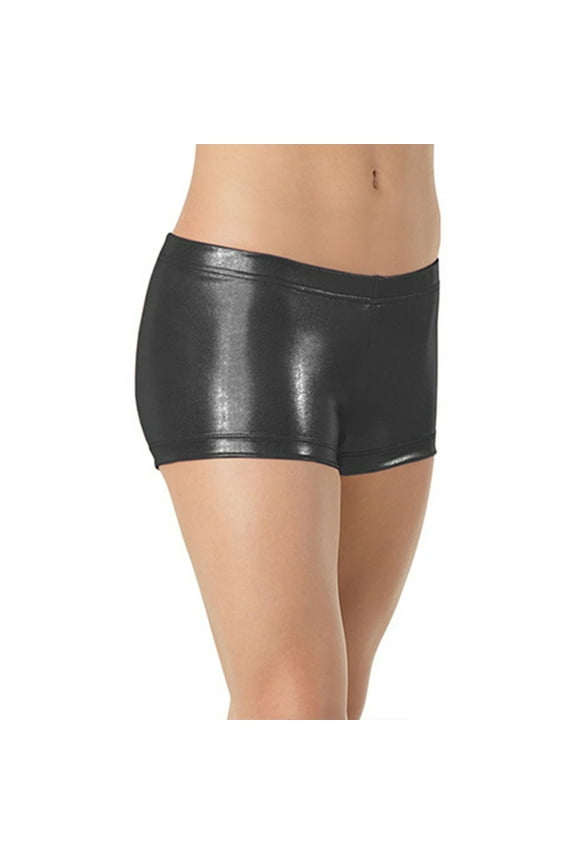 Baby Girls Shorts Kids Girls Fitness Dance Pants Solid Color Leggings Yoga Sports Short Pants 4-5 Years Black