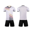 thumbnail image 1 of Atogsazn Children's Boys Athletic Set Kids Soccer Jersey Sports Training Shirts Shorts Outfit Running Tee Pants White M Fashion, 1 of 6