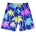 thumbnail image 1 of Atogsazn Children's Boys Hawaiian Shorts Kids Casual Wide Leg Short Pants Summer Beach Swimwear Outfit Clothing Blue 7-8 Years Fashion, 1 of 6