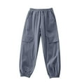 thumbnail image 1 of Atogsazn Children's Boys Jogger Pants Kids Casual Quickly Dry Athletic Cargo Pants Summer Clothes for Boy Dark Gray 4-5 Years, 1 of 5