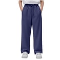 thumbnail image 1 of Atogsazn Children's Boys Jogger Sweatpant Kids Casual Athletic Drawstring Sweatpants Cotton Pant Clothing 04-Navy 7-8 Years Fashion, 1 of 5