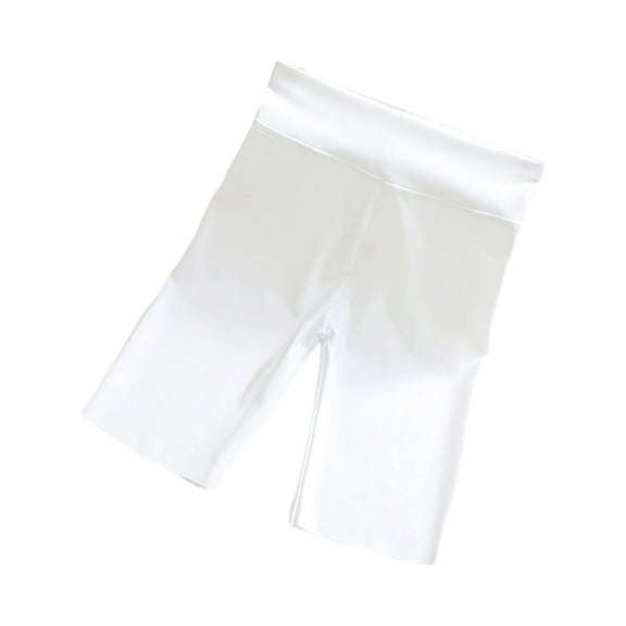 Atogsazn Children's Girls Summer Capris Kids Casual High Waist Short Pants Loose Wide Leg Shorts White 6 Years