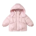 thumbnail image 1 of Atogsazn Childrens Girls Puffer Jacket Kids Casual Full Zip Long Sleeve Coat Thick Warm Winter Outerwear Clothes Pink 3-4 Years Fashion, 1 of 5