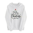 thumbnail image 1 of Atogsazn Christmas Sweatshirts for Women Casual Letter Print Long Sleeve Pullover Sweatshirt Fall Loose Fit Hoodie 03-White XXXL Fashion, 1 of 6