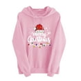 thumbnail image 1 of Atogsazn Christmas Sweatshirts for Women Casual Letter Print Long Sleeve Pullover Sweatshirt Fall Loose Fit Hoodie 04-Pink L Fashion, 1 of 6