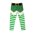 thumbnail image 1 of Atogsazn Girls Christmas Legging Pants Kids Lights Printed Slim Leg Leggings Party Cosplay Skinny Clothing 03-Green 4-5 Years Fashion, 1 of 5