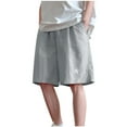 thumbnail image 1 of Atogsazn Kids Boys Cargo Bermuda Shorts Children Casual Jogger Wide Leg Short Pants Summer Gym Clothes for Boy 02-Gray 6-7Years, 1 of 5