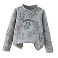 thumbnail image 1 of Atogsazn Kids Boys Fleece Sweatshirt Childrens Dragon Printed Long Sleeve Sweatshirts Pullover Fall Clothes Gray 4-5 Years, 1 of 6