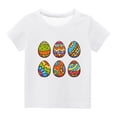 thumbnail image 1 of Atogsazn Kids Boys Girls Casual Easter T Shirt Children's Printed Short Sleeve T-shirt Fashion Clothes 01-White 4-5 Years, 1 of 5