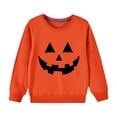 thumbnail image 1 of Atogsazn Kids Boys Halloween Sweatshirt Casual Pumpkin Pullover Sweatshirts Long Sleeve Sweater Top Clothing 01-Orange 9-10 Years Fashion, 1 of 7