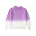 thumbnail image 1 of Atogsazn Kids Boys Knitted Sweater Children Long Sleeve Pullover Sweater Fall Winter Warm Clothes A-Purple 10-11 Years on Clearance, 1 of 4