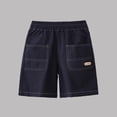 thumbnail image 1 of Atogsazn Kids Boys Short Jeans Casual Cargo Lightweight Jogger Denim Short Pants Summer Shorts with Pocket Blue 5-6 Years Fashion, 1 of 5