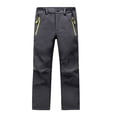 thumbnail image 1 of Atogsazn Kids Boys Ski Pants Children Hiking Windbreaker Pant Waterproof Fleece Lined Blouse Fall Winter Clothing Dark Gray 13-14Years Fashion, 1 of 4