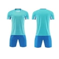 thumbnail image 1 of Atogsazn Kids Boys Summer Jogger Set Children Jersey Short Sleeve Shirts Shorts Outfit Training Tee Tops Light Blue L Fashion, 1 of 6