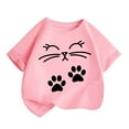 thumbnail image 1 of Atogsazn Kids Boys Summer Tshirt Children Cotton Cute Graphic Short Sleeve T-shirt Top Clothes Tee 03-Pink 2-4 Years, 1 of 7