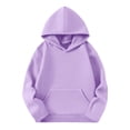 thumbnail image 1 of Atogsazn Kids Girl Oversized Hoodies Children Casual Fleece Long Sleeve Hooded Sweatshirts Fall Winter Tops Mint Purple 13-14 Years Fashion, 1 of 9