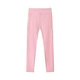 thumbnail image 1 of Atogsazn Kids Girls Biker Leggings Children Athletic Stretchy Slim Leg Pant Yoga Gym Breathable Clothes A-Pink 6-7 Years, 1 of 8