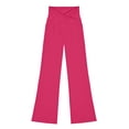 thumbnail image 1 of Atogsazn Kids Girls Flare Leg Legging Pant Children Stretchy Yoga High Waisted Leggings Gym Biker Slim Fit Pants Hot Pink 6-7 Years Fashion, 1 of 9