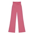 thumbnail image 1 of Atogsazn Kids Girls Flare Leg Legging Pant Children Stretchy Yoga High Waisted Leggings Gym Biker Slim Fit Pants Pink 14-15 Years Fashion, 1 of 9