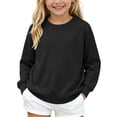 thumbnail image 1 of Atogsazn Kids Girls Knitted Sweater Childrens Casual Long Sleeve Pullover Sweaters Fall Winter Tops Clothes Black 11-12 Years Fashion, 1 of 7