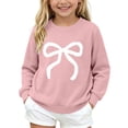 thumbnail image 1 of Atogsazn Kids Girls Knitted Sweater Childrens Casual Long Sleeve Pullover Sweaters Fall Winter Tops Clothes Pink 9-10 Years Fashion, 1 of 7