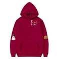 thumbnail image 1 of Atogsazn Kids Halloween Oversized Hoodie Girls Spooky Pumpkin Pullover Sweatshirt Fall Fleece Outerwear Clothes 01-Wine 5-6 Years Fashion, 1 of 4