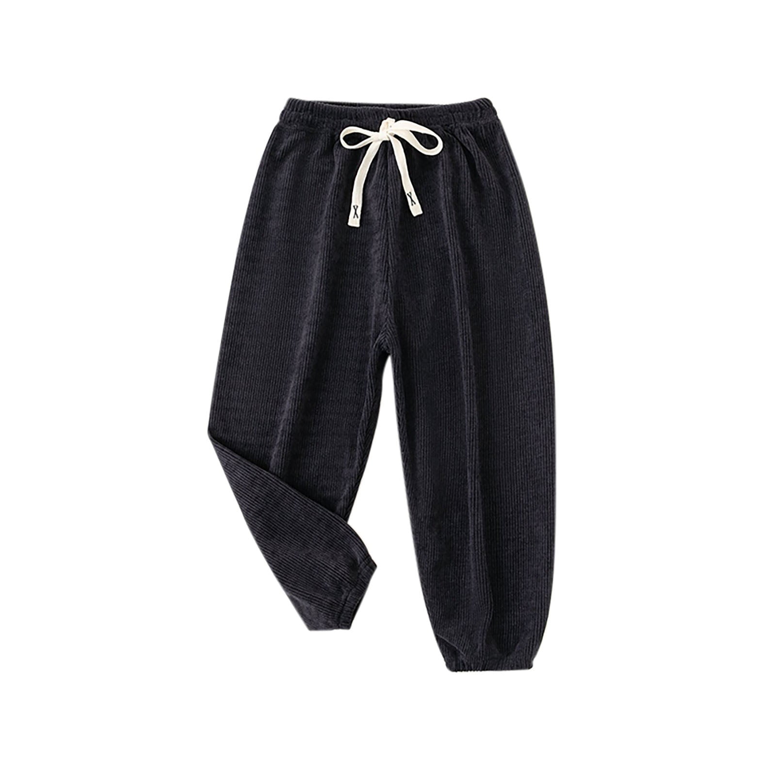 Kids Comfortable Cotton Lounge Pants – Soft Elastic Waist (Grey)