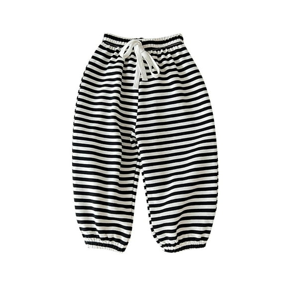 Atogsazn Little Boys Sweatpants Kids Casual Cotton Athletic Spring Fall Pants Fashiong Clothes 05-Black 2-3 Years