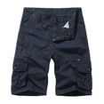 thumbnail image 1 of Atogsazn Men's Cargo Shorts Camouflage Cotton Casual Jogger Work Shorts Fashion Clothes with Pocket 06-Navy XXXXL, 1 of 4