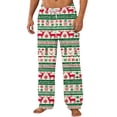 thumbnail image 1 of Atogsazn Men's Christmas Fuzzy Pajama Pants Flannel Fleece Wide Leg Pant Loungwear Winter Warm Trouser with Pocket Beige XXL Fashion, 1 of 4