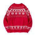 thumbnail image 1 of Atogsazn Men's Christmas Knitted Cotton Sweater Oversized Long Sleeve Pullover Sweaters Soft Winter Tops Clothing Outerwear 01-Red S Fashion, 1 of 5