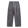 thumbnail image 1 of Atogsazn Men's Corduroy Wide Leg Pant Casual Loose Fit Drawstrin Sweatpant Baggy Trouser with Pocket 01-Gray XXL Fashion, 1 of 9