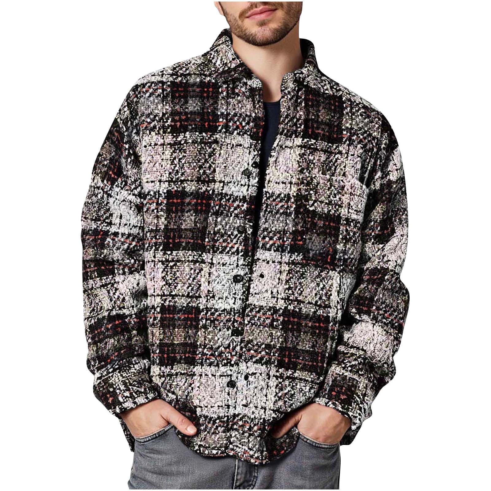 Atogsazn Men's Flannel Plaid Shirts Casual Button Down Long Sleeve ...