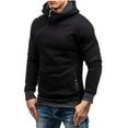 Atogsazn Men's Hoodies Casual Half Zip Pullover Long Sleeve Hooded