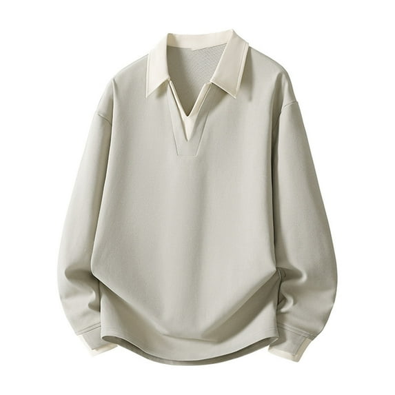 Atogsazn Men's Oversized Sweatshirt Casual Long Sleeve Pullover V Neck ...