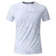 thumbnail image 1 of Atogsazn Men's Quick-Dry Tshirt Casual Summer Short Sleeve Pullover T-shirt Athletic Gym Tops Outfit Outerwear White XXXL Fashion, 1 of 8