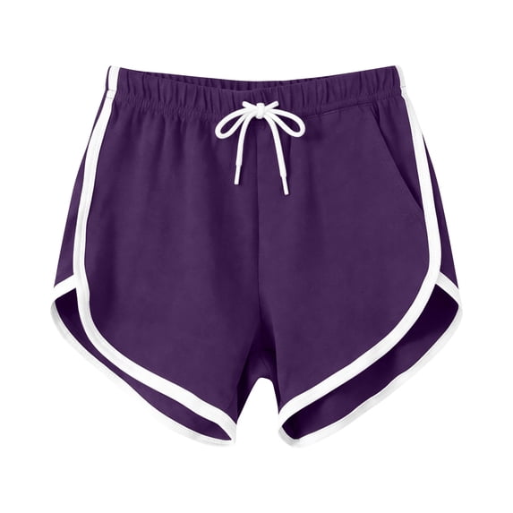 Atogsazn Mens 3PC Athletic Shorts Casual Jogger Running Gym Short Pants Casual Dolphin Shorts Clothes Summer 08-Purple S Fashion