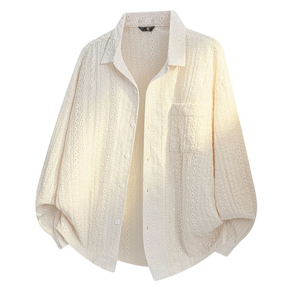 Atogsazn Mens Casual Button Down Jacket Long Sleeve Lightweight Coat Bussiness Work Outerwear Tops Fall Clothes White XXL Fashion