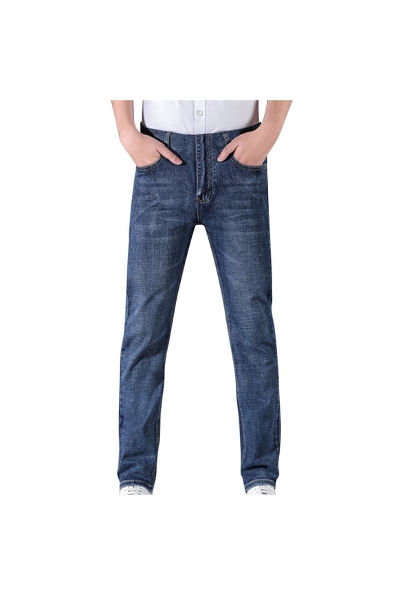 Mens Casual Work Pants Cargo Cotton Tunic Straight Leg Pant Fashion Clothes Trouser with Pocket 02-Blue XXXXL